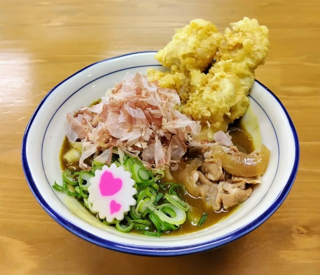 とり天カレーうどん